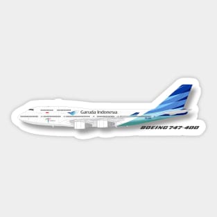 Garuda airlines Boeing 747 400 Sticker